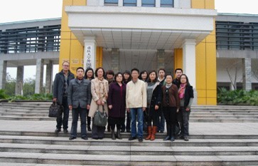 成都理工大学外语学院一行光临永乐高ylg888888交流学习